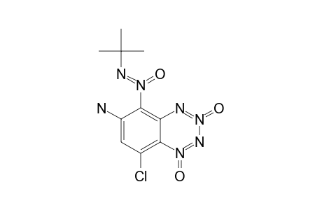 6-AMINO-5-(TERT.-BUTYL-NNO-AZOXY)-8-CHLOROBENZO-1,2,3,4-TETRAZINE-1,3-DI-N-OXIDE