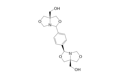 (1R*/S*,1'R*,2R*,2'R*/S*,5S*/R*,5'S*)-1,4-Bis{5-(hydroxymethyl)-3,7-dioxa-1-azabicyclo[3.3.0]oct-2-yl}benzene