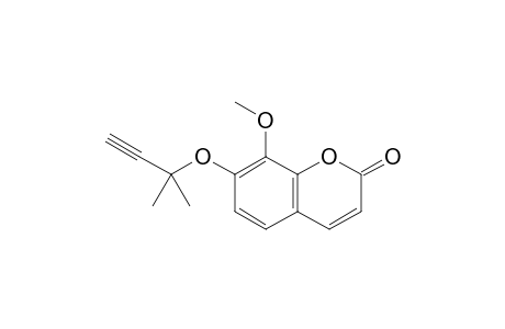 7-[(1',1'-Dimethylpropynyl)oxy]-8-methoxycoumarin