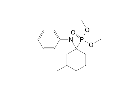 1-DIMETHYLPHOSPHONO-1-AXIAL-PHENYLAMINO-3-METHYL-CYCLOHEXANE
