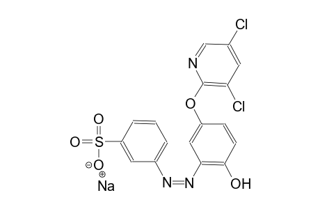 sodium 3-((Z)-{5-[(3,5-dichloro-2-pyridinyl)oxy]-2-hydroxyphenyl}diazenyl)benzenesulfonate