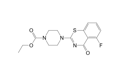 5-fluoro-2-(4-ethoxycarbonylpiperazin-1-yl)-1,3-benzothiazin-4-one