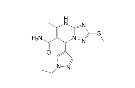 7-(1-ethyl-1H-pyrazol-4-yl)-5-methyl-2-(methylsulfanyl)-4,7-dihydro[1,2,4]triazolo[1,5-a]pyrimidine-6-carboxamide