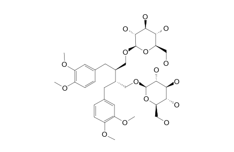 2,3-BIS-(3,4-DIMETHOXYBENZYL)-BUTANE-1,4-O-GLUCOPYRANOSIDE