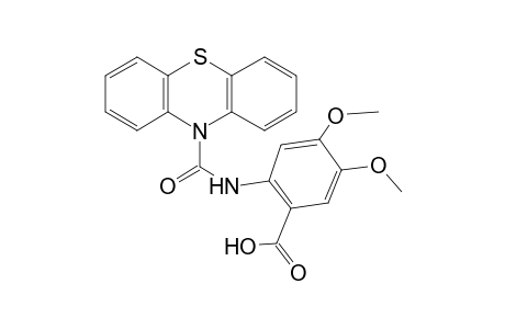4,5-Dimethoxy-2-[(10H-phenothiazin-10-ylcarbonyl)amino]benzoic acid