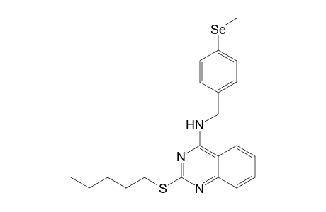 2-Pentylthio-4-(4'-methylselenobenzyl)aminoquinazoline