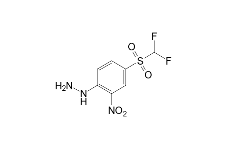 {4-[(difluoromethyl)sulfonyl]-2-nitrophenyl}hydrazine
