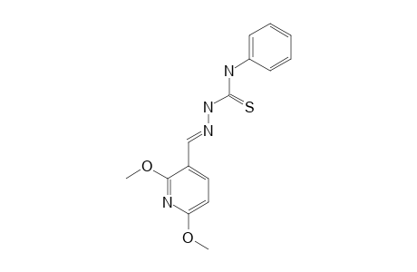 2,6-DIMETHOXYPYRIDINE-3-CARBOXALDEHYDE-4-PHENYL-THIOSEMICARBAZONE