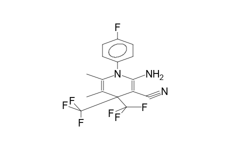 1-(PARA-FLUOROPHENYL)-2-AMINO-3-CYANO-4,4-BIS(TRIFLUOROMETHYL)-5,6-DIMETHYL-1,4-DIHYDROPYRIDINE