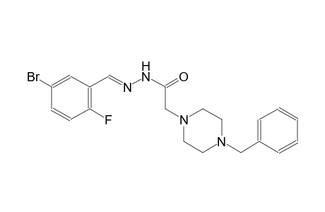 1-piperazineacetic acid, 4-(phenylmethyl)-, 2-[(E)-(5-bromo-2-fluorophenyl)methylidene]hydrazide