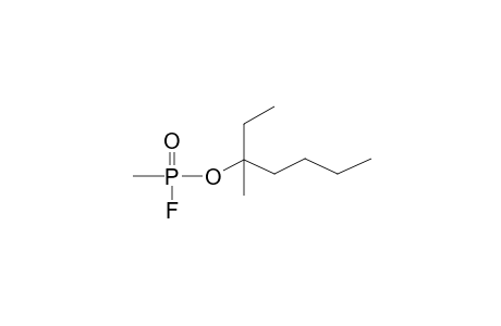 1-Ethyl-1-methylpentyl methylphosphonofluoridoate