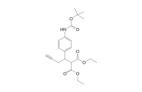 Diethyl 2-[1-[4-[N-(tert-Butyloxycarbonyl)amino]-3-butynyl]malonate