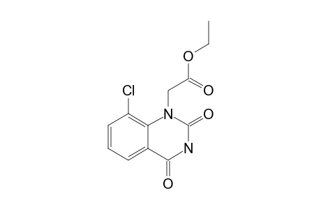 2-(8-chloro-2,4-diketo-quinazolin-1-yl)acetic acid ethyl ester