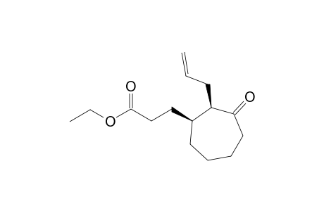 cis-Ethyl 3-[2-Allyl-3-oxocycloheptyl]propanoate