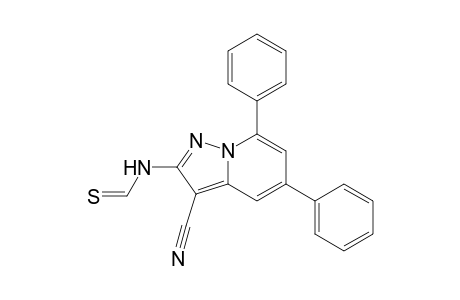 N-(3-cyano-5,7-diphenyl-2-pyrazolo[1,5-a]pyridinyl)methanethioamide