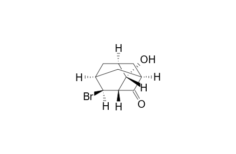 Tricyclo[3.3.1.13,7]decanone, 4-bromo-10-hydroxy-, (1.alpha.,3.beta.,4.alpha.,5.alpha.,7.beta.,10S*)-