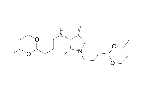 (2R,3R)-N,1-bis(4,4-diethoxybutyl)-2-methyl-4-methylene-3-pyrrolidinamine