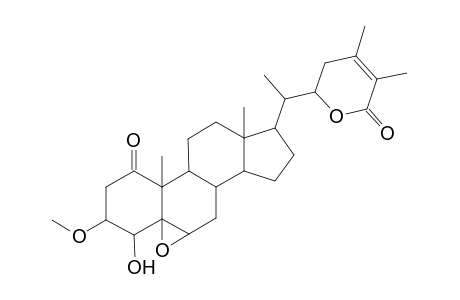 5.beta.-Ergost-24-en-26-oic acid, 5,6.beta.-epoxy-4.beta.,22-dihydroxy-3-methoxy-1-oxo-, .delta.-lactone, (20S,22R)-