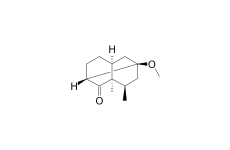 Tricyclo[4.4.0.03,8]decan-2-one, 8-methoxy-1,10-dimethyl-, stereoisomer
