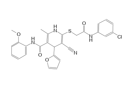 3-pyridinecarboxamide, 6-[[2-[(3-chlorophenyl)amino]-2-oxoethyl]thio]-5-cyano-4-(2-furanyl)-1,4-dihydro-N-(2-methoxyphenyl)-2-methyl-