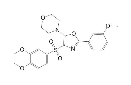 morpholine, 4-[4-[(2,3-dihydro-1,4-benzodioxin-6-yl)sulfonyl]-2-(3-methoxyphenyl)-5-oxazolyl]-
