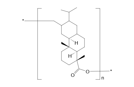 Polyester from 12-hydroxymethyl-tetrahydroabietic acid
