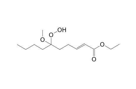 (E)-ethyl 6-hydroperoxy-6-methoxydec-2-enoate