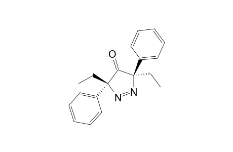 trans-3,5-Diethyl-3,5-dihydro-3,5-diphenyl-4H-pyrazol-4-one