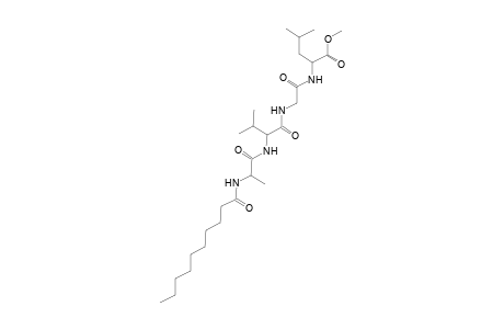 Leucine, N-[N-[N-(N-decanoyl-L-alanyl)-L-valyl]glycyl]-, methyl ester, L-