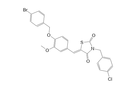2,4-thiazolidinedione, 5-[[4-[(4-bromophenyl)methoxy]-3-methoxyphenyl]methylene]-3-[(4-chlorophenyl)methyl]-, (5Z)-