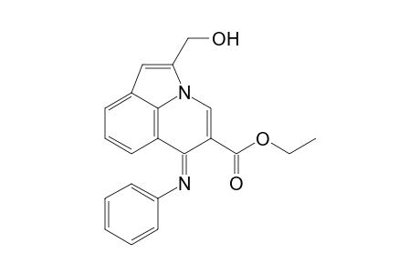 Ethyl 2-hydroxymethyl-6-phenyliminopyrrolo[3,2,1-ij]quinoline-5-carboxylate