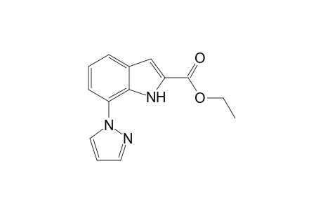 Ethyl 7-(Pyrazol-1'-yl)indole-2-carboxylate