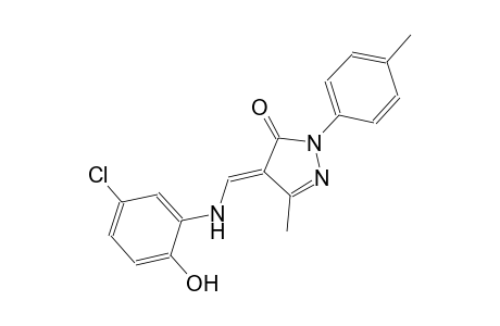 3H-pyrazol-3-one, 4-[[(5-chloro-2-hydroxyphenyl)amino]methylene]-2,4-dihydro-5-methyl-2-(4-methylphenyl)-, (4E)-