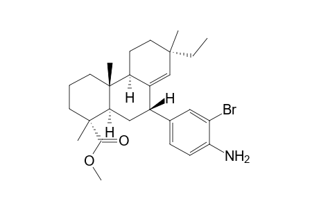 (1R,4aR,4bR,7S,9S,10aR)-Methyl 9-(4-amino-3-bromophenyl)-7-ethyl-1,4a,7-trimethyl-1,2,3,4,4a,4b,5,6,7,9,10,10a-dodecahydrophenanthrene-1-carboxylate