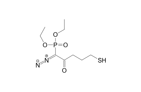Phosphonic acid, (1-diazo-5-mercapto-2-oxopentyl)-, diethyl ester