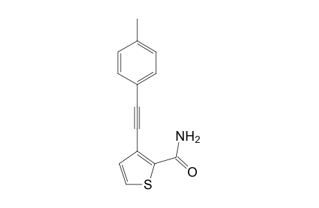3-(p-Tolylethynyl)thiophene-2-carboxamide