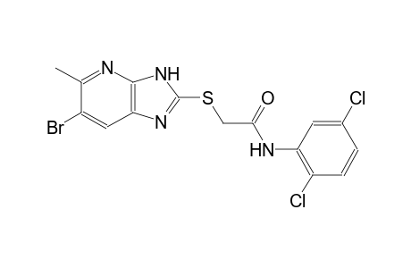 2-[(6-bromo-5-methyl-3H-imidazo[4,5-b]pyridin-2-yl)sulfanyl]-N-(2,5-dichlorophenyl)acetamide