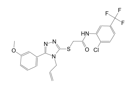 2-{[4-allyl-5-(3-methoxyphenyl)-4H-1,2,4-triazol-3-yl]sulfanyl}-N-[2-chloro-5-(trifluoromethyl)phenyl]acetamide