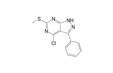 4-Chloro-3-phenyl-6-(methylthio)-1H-pyrazolo[3,4-d]pyrimidine