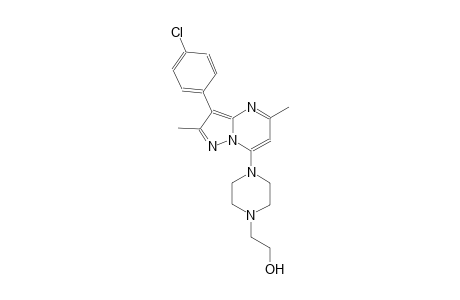 2-{4-[3-(4-chlorophenyl)-2,5-dimethylpyrazolo[1,5-a]pyrimidin-7-yl]-1-piperazinyl}ethanol