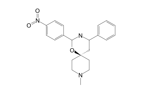 2-(4-NITROPHENYL)-4-PHENYL-9-METHYL-1-OXA-3,9-DIAZASPIRO-[5,5]-UNDECANE