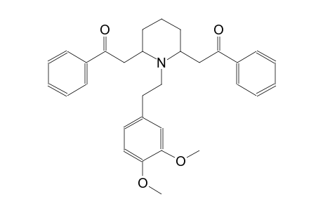 2-[1-[2-(3,4-dimethoxyphenyl)ethyl]-6-(2-oxo-2-phenylethyl)-2-piperidinyl]-1-phenylethanone