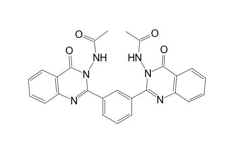Bis(3-N-acetamidoquinazolin-4-one-2-yl)-m-phenylene