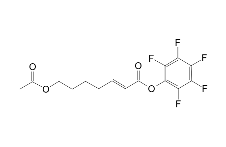 Pentafluorophenyl (2E)-7-(Acetoxy)hept-2-enoate