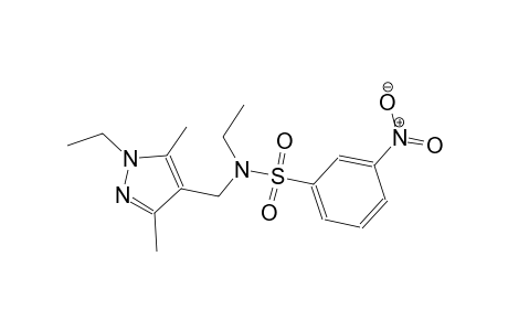 benzenesulfonamide, N-ethyl-N-[(1-ethyl-3,5-dimethyl-1H-pyrazol-4-yl)methyl]-3-nitro-