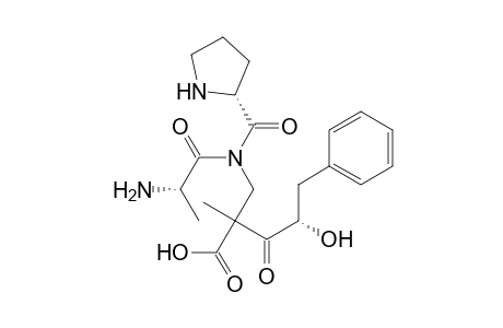 Alanine, N-[N-[1-(2-hydroxy-1-oxo-3-phenylpropyl)-D-prolyl]-L-alanyl]-2-methyl-, (S)-