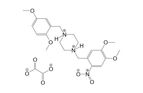1-(2,5-dimethoxybenzyl)-4-(4,5-dimethoxy-2-nitrobenzyl)piperazinediium oxalate