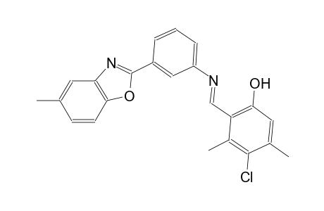 phenol, 4-chloro-3,5-dimethyl-2-[(E)-[[3-(5-methyl-2-benzoxazolyl)phenyl]imino]methyl]-