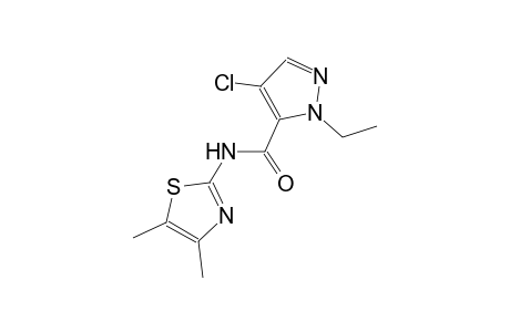 4-chloro-N-(4,5-dimethyl-1,3-thiazol-2-yl)-1-ethyl-1H-pyrazole-5-carboxamide