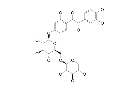 SOPHODIBENZOSIDE_L;2',3'',4''-TRIHYDROXYDIBENZOYL-4'-O-BETA-D-XYLOPYRANOSYL-(1->6)-BETA-D-GLUCOPYRANOSIDE